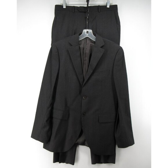 Luigi Bianchi Mantova Suit 38 Virgin Wool Blazer Pants Pinstripe 34X32*